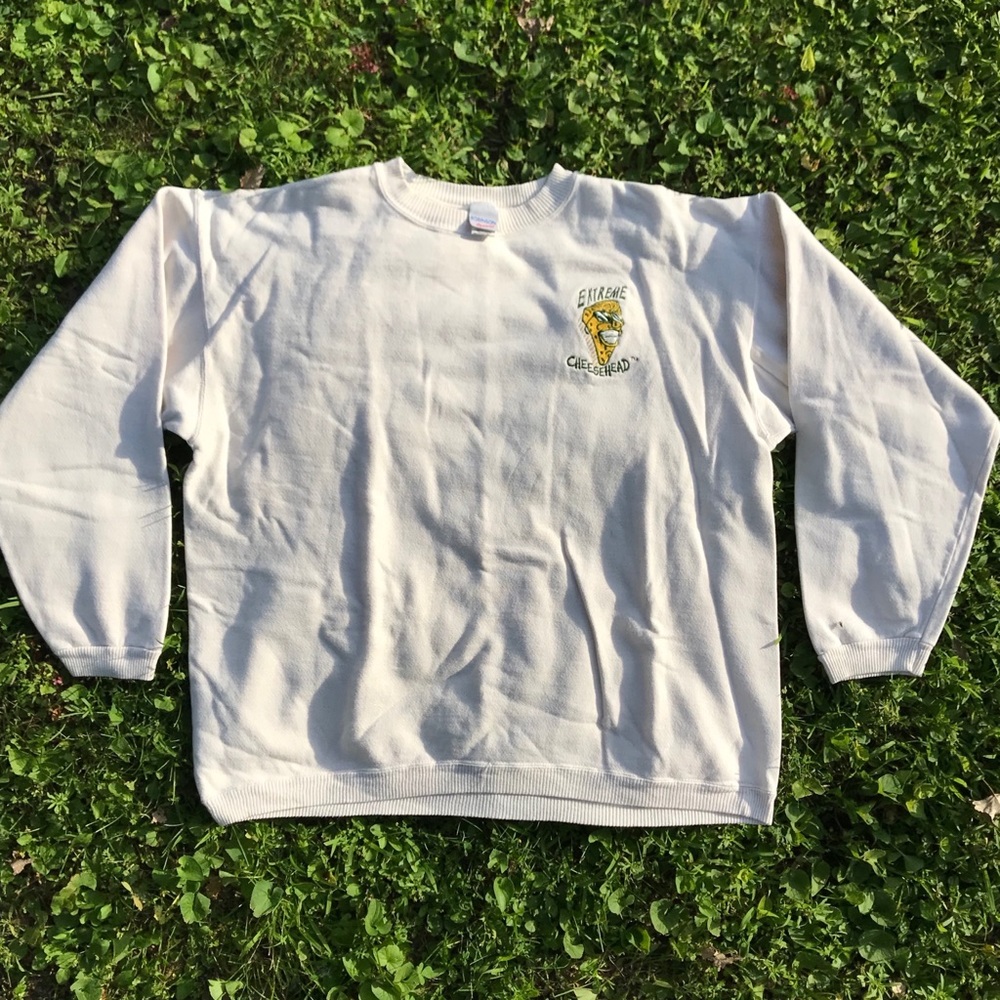 Green Bay Packers Cheesehead Extreme Sweater L VTG